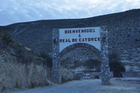 Chegando à Real de Catorce, pueblo mágico no norte do México